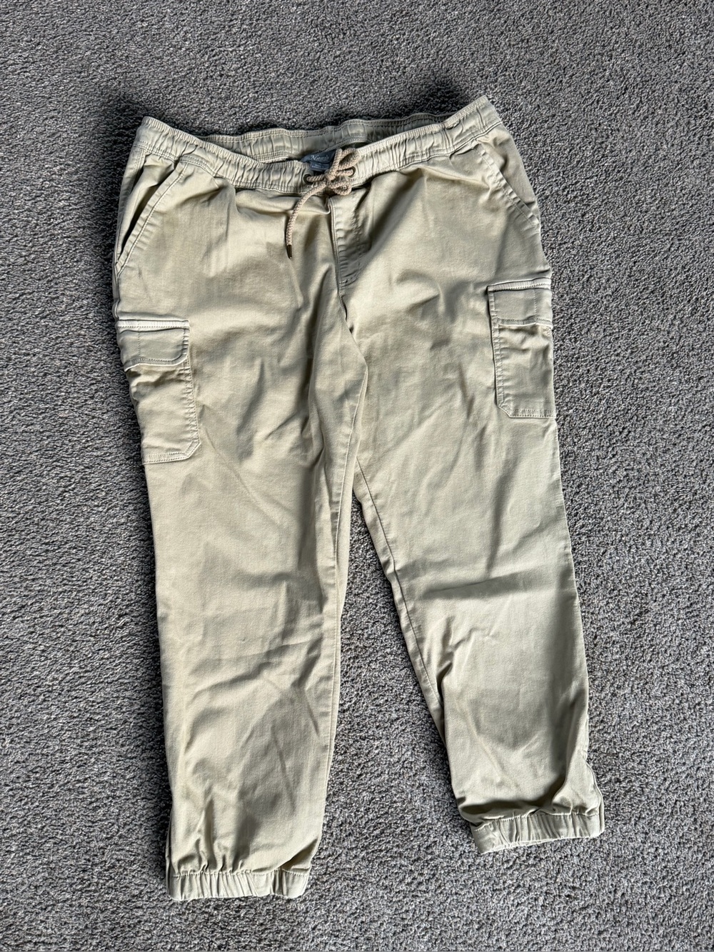 Women's Cargo Jogger Pants - tan
